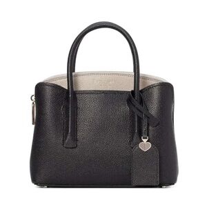 Kate Spade Margaux Mini Leather Satchel Bag - Black/Warm Beige Like New